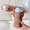 Brown 3Stripes Lid Series, Stainless Steel Kids Water Bottle | 500ml