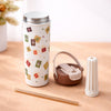 Brown Gift Stamps soft silicone handle series, Stainless Steel Tumbler and Water Bottle | 650ml