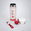 Cute Rabbit, Red ball Lid Series, Stainless Steel Tumbler and Water Bottle for Kids & Adults, 650ml