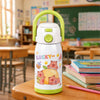 Green Lid, Lucky Capybara Series, Stainless Steel Water Bottle for Kids, 600ml