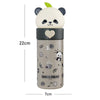Grey Panda Head Stainless Steel Thermos Water Bottle | 350 ml