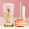 Lily Pink Stainless Steel Premium Insulated Detox Infuser Bottle With Tea & Fruit Infuser Attachment | 520ml