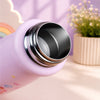 Pink Puppy Design, Stainless Steel Dual Lid Water Bottle for Kids, 500ml