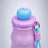 Pink Cat, Fruit Pop Series, sleek Stainless Steel Water Bottle with Infuser attachment for Kids, 400ml