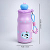 Pink Cat, Fruit Pop Series, sleek Stainless Steel Water Bottle with Infuser attachment for Kids, 400ml