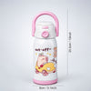 Pink Lid, Set Off Capybara Series, Stainless Steel Water Bottle for Kids, 600ml