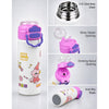 Pink Lid, Dance Buddy Series, Stainless Steel Water Bottle for Kids, 700ml