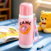 Pink White Game Design, Stainless Steel Thermos & Water Bottle for Kids, 600ml