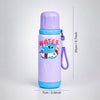 Purple Blue ,Water Swim Design, Stainless Steel Thermos & Water Bottle for Kids, 600ml