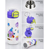 Purple Lid, Fruit Buddy Series, Stainless Steel Water Bottle for Kids, 700ml