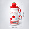 Red Apple, sleek Stainless Steel Water Bottle with Infuser attachment for Kids, 400ml