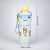 Sleeping Bear, Yellow Ball Lid Series, Stainless Steel Tumbler and Water Bottle for Kids & Adults, 650ml