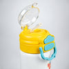 Yellow Lid, Snack Time Buddy Series, Stainless Steel Water Bottle for Kids, 700ml