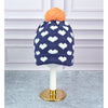3Pcs Navy & Orange Fox Matching Beanie Winter Cap, Mufflers And Gloves Set | 5-10 Years