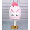 3Pcs Pink Bunny Rabbit Matching Beanie Winter Cap, Mufflers And Gloves Set | 5-10 Years