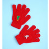 3Pcs Christmas Themed Winter Cap, Mufflers And Gloves | 4-8 Years