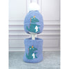 2Pcs Themed Blue Party Dino Themed Beanie Winter Cap With Matching Neck Cuff Style Muffler | 4-10 Years