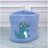 2Pcs Themed Blue Party Dino Themed Beanie Winter Cap With Matching Neck Cuff Style Muffler | 4-10 Years