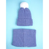 2Pcs Themed Blue Party Dino Themed Beanie Winter Cap With Matching Neck Cuff Style Muffler | 4-10 Years
