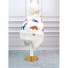 2Pcs Cream Dino Themed Beanie Winter Cap With Matching Neck Cuff Style Muffler | 5-15 Years