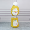 Little Surpise Box , 2Pcs Occur White Bear Themed Beanie Winter Cap With Matching Neck Cuff Style Muffler | 4-10 Years