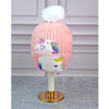 2Pcs Peach Unicorn Themed Beanie Winter Cap With Matching Neck Cuff Style Muffler | 4-10 Years