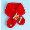 2Pcs Red Reindeer Themed Winter Cap Beanie With Matching Long Style Neck Muffler | 3-10 Years