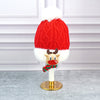 2Pcs Red Reindeer Themed Winter Cap Beanie With Matching Long Style Neck Muffler | 3-10 Years