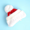 2Pcs Red Nose Reindeer Themed Winter Cap Beanie With Matching Long Style Neck Muffler | 3-10 Years