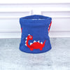 2Pcs Blue Red Face Dino Themed Beanie Winter Cap With Matching Neck Cuff Style Muffler
