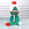 2Pcs White And Green Tree Christmas Themed Winter Cap Beanie With Matching Long Style Neck Muffler | 3-10 Years