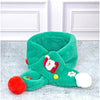 2Pcs White And Green Tree Christmas Themed Winter Cap Beanie With Matching Long Style Neck Muffler | 3-10 Years