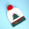 2Pcs White And Green Tree Christmas Themed Winter Cap Beanie With Matching Long Style Neck Muffler | 3-10 Years