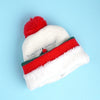 2Pcs White And Green Tree Christmas Themed Winter Cap Beanie With Matching Long Style Neck Muffler | 3-10 Years