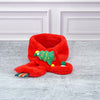 2Pcs White & Red Tree Christmas Themed Winter Cap Beanie With Matching Long Style Neck Muffler | 3-10 Years