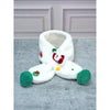 2Pcs White Santa Christmas Themed Winter Cap Beanie With Matching Long Style Neck Muffler | 3-10 Years