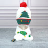 2Pcs White Tree Christmas Themed Winter Cap Beanie With Matching Long Style Neck Muffler | 3-10 Years