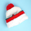 2Pcs White Tree Christmas Themed Winter Cap Beanie With Matching Long Style Neck Muffler | 3-10 Years