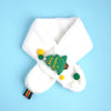 2Pcs White Tree Christmas Themed Winter Cap Beanie With Matching Long Style Neck Muffler | 3-10 Years