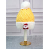 2Pcs Yellow Santa Christmas Themed Winter Cap Beanie With Matching Long Style Neck Muffler | 3-10 Years