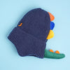 Navy 3D Head And Tail Knitten Woolen Winter Cap & Beanie | 3-10 Years