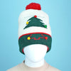 White Xmas Tree Christmas Themed Woolen Winter Cap Beanie | 3-10 Years