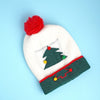 White Xmas Tree Christmas Themed Woolen Winter Cap Beanie | 3-10 Years