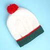 White Xmas Tree Christmas Themed Woolen Winter Cap Beanie | 3-10 Years