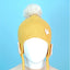 Yellow Butterfly Knitted Soft Woolen Winter Cap With Tie Up | 6-18 Months