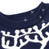 Green Tie Navy Reindeer Knitted Sweater