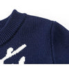 Green Tie Navy Reindeer Knitted Sweater