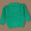 Green Knited Dual Bow Cardigan