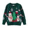 Green Christmas Bears Knitted Sweater