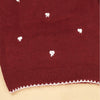 Maroon Mini Bows Knitted Cardigan